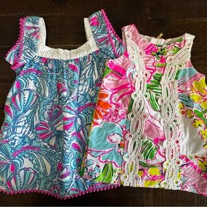 Lilly Pulitzer Pink and White Sleeveless Top
